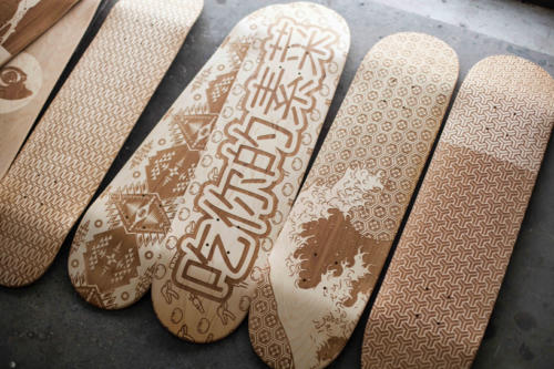 skateboard decks